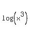 log%28%28x%5E3%29%29