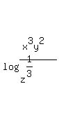 log%28%28x%5E3y%5E2%29%2F%28z%5E%281%2F3%29%29%29