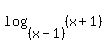 log%28%28x-1%29%2C%28x%2B1%29%29