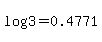 log%28+3%29+=+0.4771