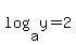 log%28+a+%2Cy%29+=2