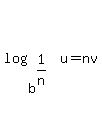 log%28+b%5E%281%2Fn%29+%2C+u+%29+=nv