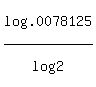 log%28.0078125%29%2Flog%282%29