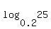 log%280.2%2C25%29