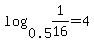 log%280.5%2C1%2F16%29+=+4%29