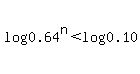 log%280.64%5En%29%3Clog%280.10%29