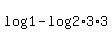 log%281%29-log%282%2A3%2A3%29