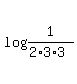 log%281%2F%282%2A3%2A3%29%29