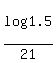 log%281.5%29%2F21