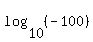 log%2810%2C%28-100%29%29