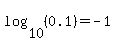 log%2810%2C%280.1%29%29=-1
