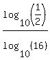 log%2810%2C%281%2F2%29%29%2Flog%2810%2C%2816%29%29