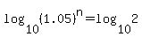 log%2810%2C%281.05%29%5En%29=log%2810%2C2%29