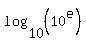 log%2810%2C%2810%5Ee%29%29