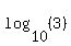 log%2810%2C%283%29%29