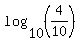 log%2810%2C%284%2F10%29%29