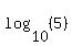log%2810%2C%285%29%29