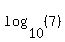 log%2810%2C%287%29%29