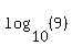 log%2810%2C%289%29%29