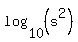 log%2810%2C%28s%5E2%29%29