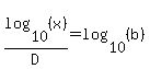 log%2810%2C%28x%29%29%2FD=log%2810%2C%28b%29%29