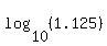 log%2810%2C+%281.125%29%29