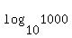 log%2810%2C+1000%29