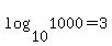 log%2810%2C+1000%29=3