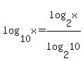 log%2810%2C+x%29+=+log%282%2C+x%29%2Flog%282%2C+10%29