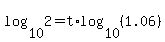 log%2810%2C2%29+=+t%2Alog%2810%2C%281.06%29%29