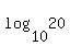 log%2810%2C20%29