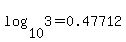 log%2810%2C3%29=0.47712