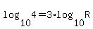 log%2810%2C4%29=3%2Alog%2810%2CR%29