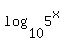 log%2810%2C5%5Ex%29