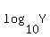 log%2810%2CY%29