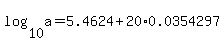 log%2810%2Ca%29=5.4624%2B20%2A0.0354297