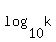log%2810%2Ck%29