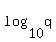 log%2810%2Cq%29