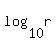 log%2810%2Cr%29