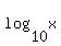 log%2810%2Cx%29