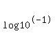 log%2810%5E-1%29