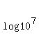 log%2810%5E7%29