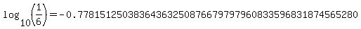 log%2810+%2C%281%2F6%29+%29=-0.77815125038364363250876679797960833596831874565280