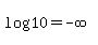 log%2810.0%29=+-infinity