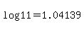 log%2811%29+=+1.04139