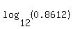 log%2812%2C%280.8612%29%29