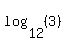 log%2812%2C%283%29%29