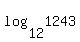 log%2812%2C1243%29