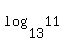 log%2813%2C11%29