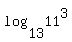 log%2813%2C11%5E3%29